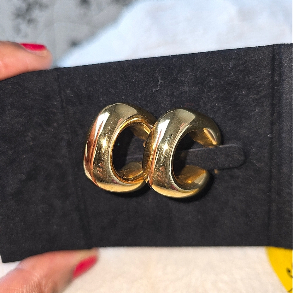 Brand New gold plated hoop?